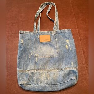 American Eagle Outfitters Blue Denim Tote
